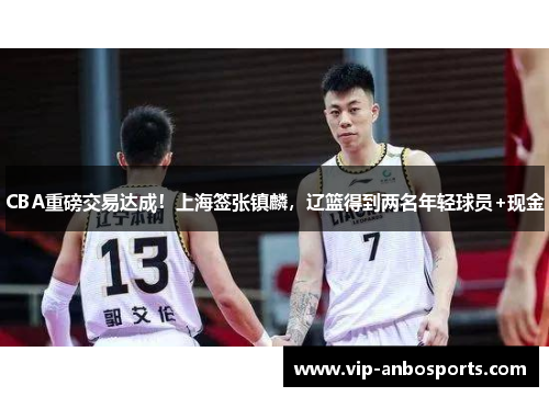 CBA重磅交易达成！上海签张镇麟，辽篮得到两名年轻球员+现金